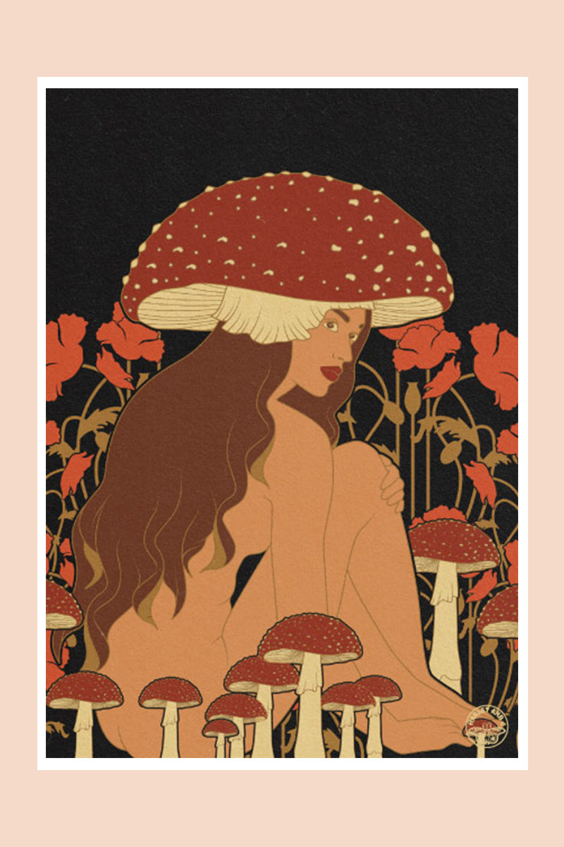 ブレア様　ASTIER ナタリーレテMummy Mushroom Mushroom Woman Print – Altar PDX