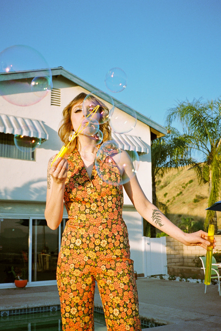 Cecilia Jumpsuit in Marigold