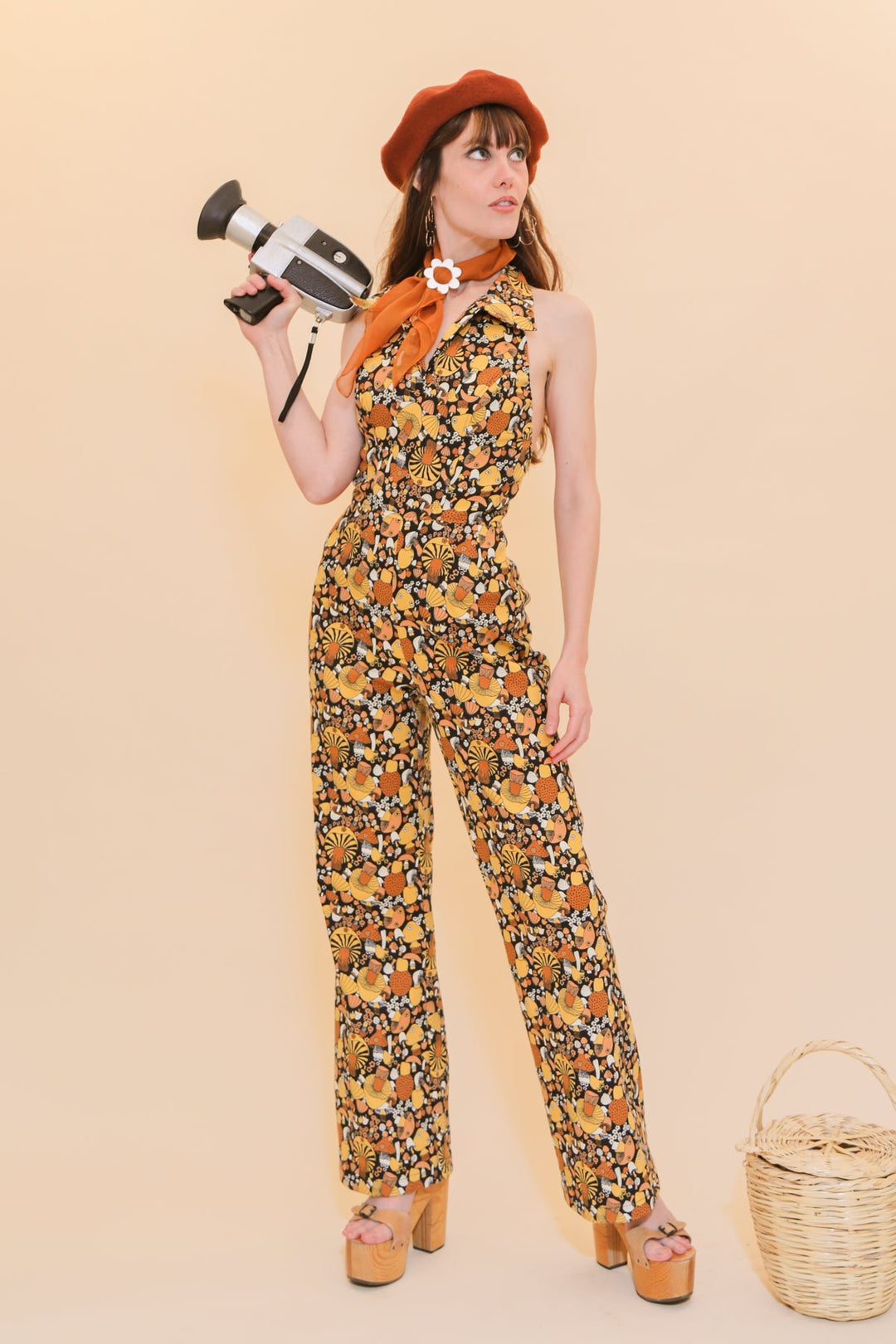 Cecilia Jumpsuit in Mushroom