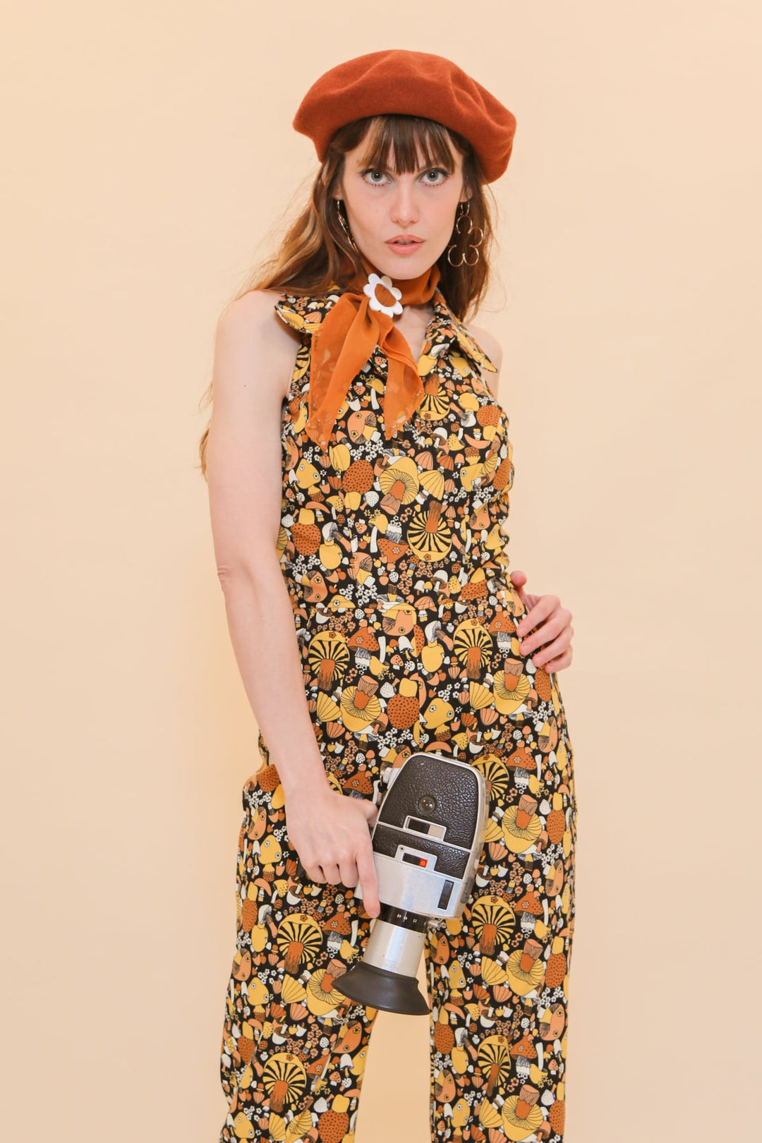 Cecilia Jumpsuit in Mushroom
