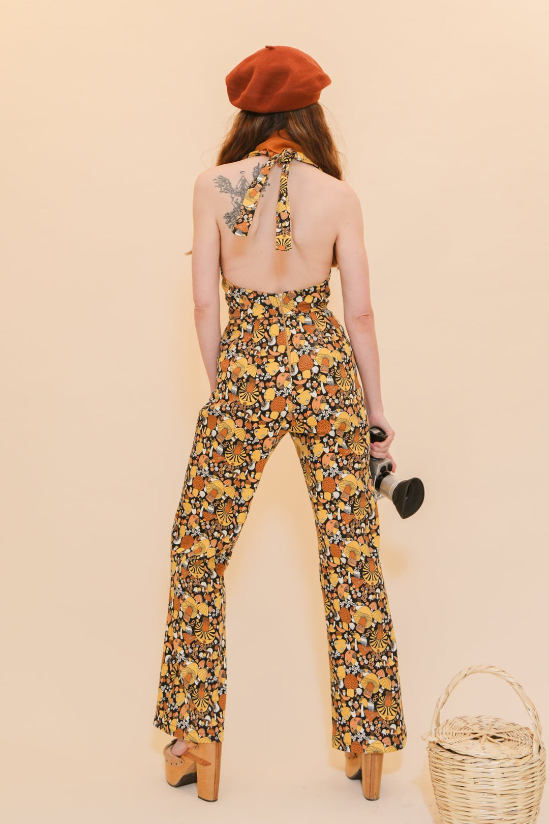 Cecilia Jumpsuit in Mushroom