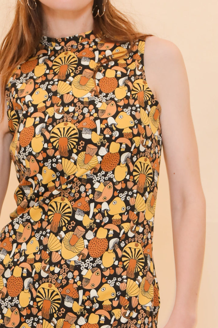 Audrey Mini-Dress in Mushroom