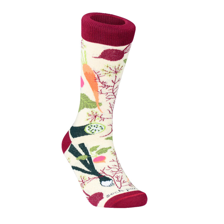 Fall Vegetable and Fruit Socks (Adult Medium) - Sock Panda