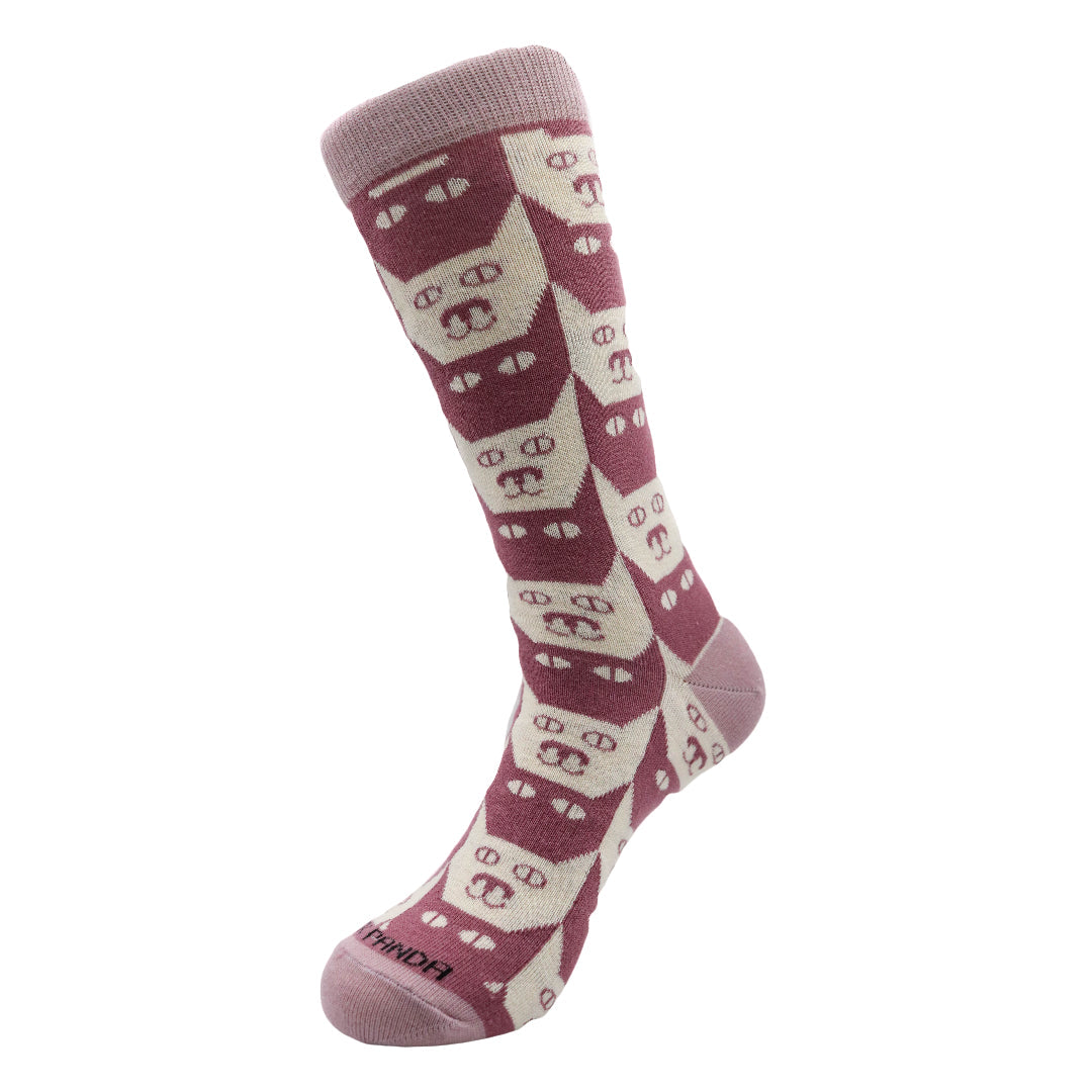 Kitty Cat Pattern Socks from the Sock Panda (Adult Medium)
