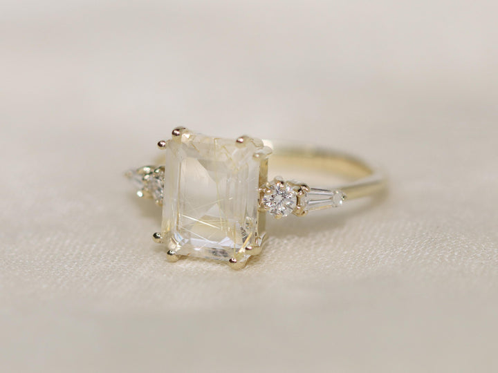 Neptune Ring - Golden Rutilated Quartz