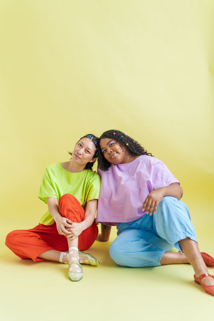 Barrel Pant in Neptune Twill