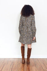 Olivia Mini Dress in Cheetah Queen