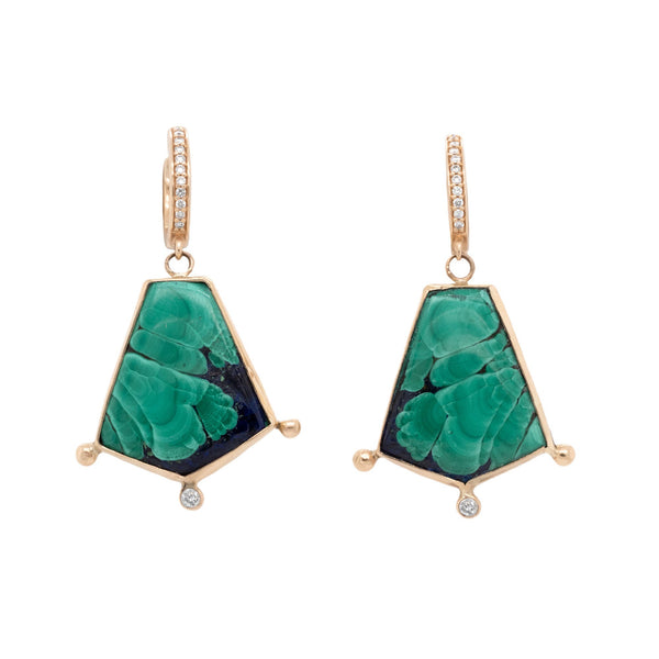 Lumi Malachite Earrings