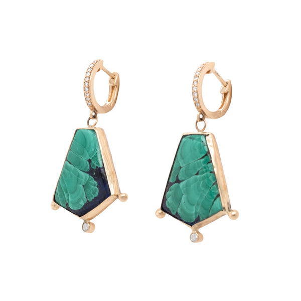 Lumi Malachite Earrings