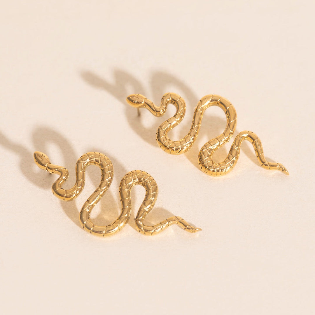 Jumbo Snake Stud Earrings