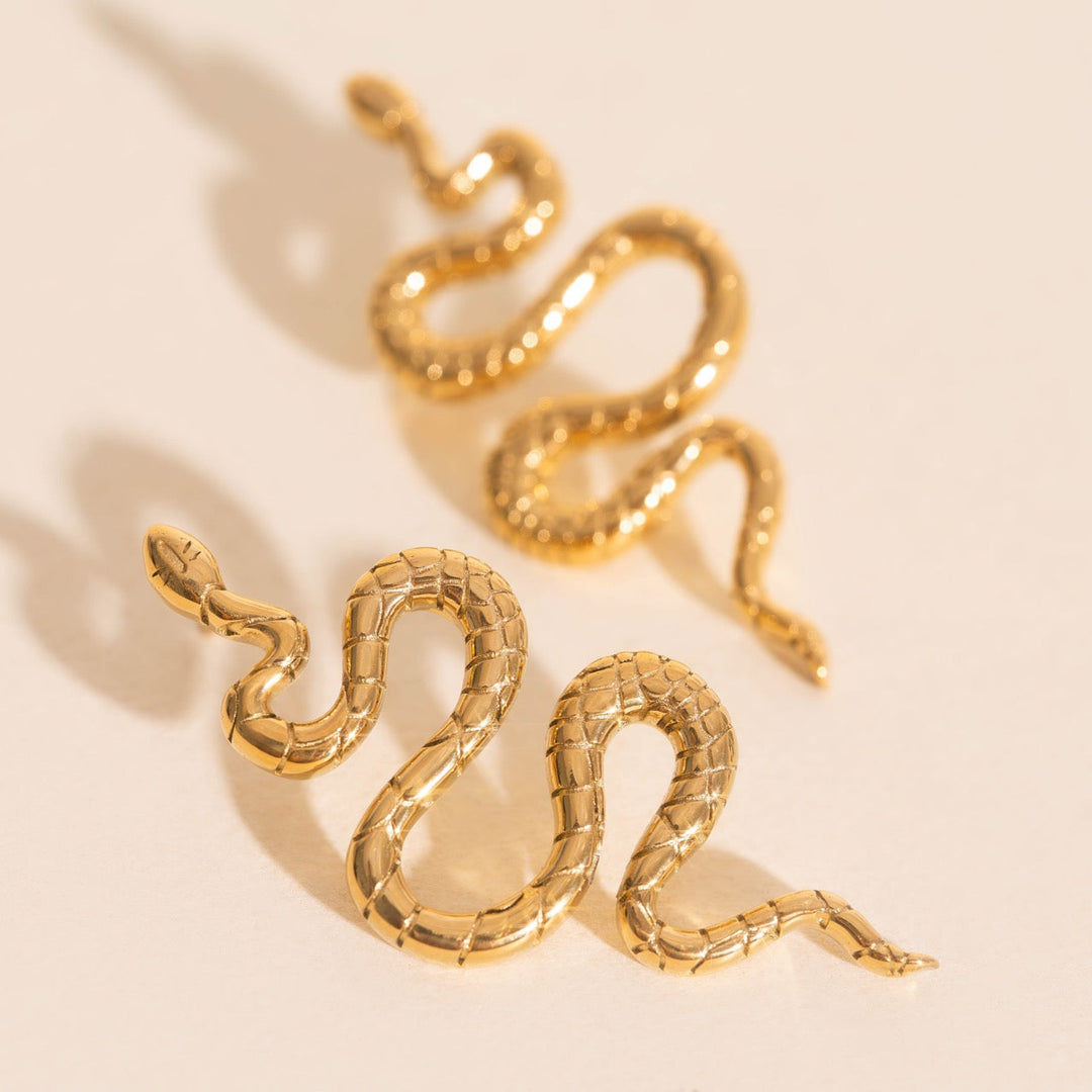 Jumbo Snake Stud Earrings