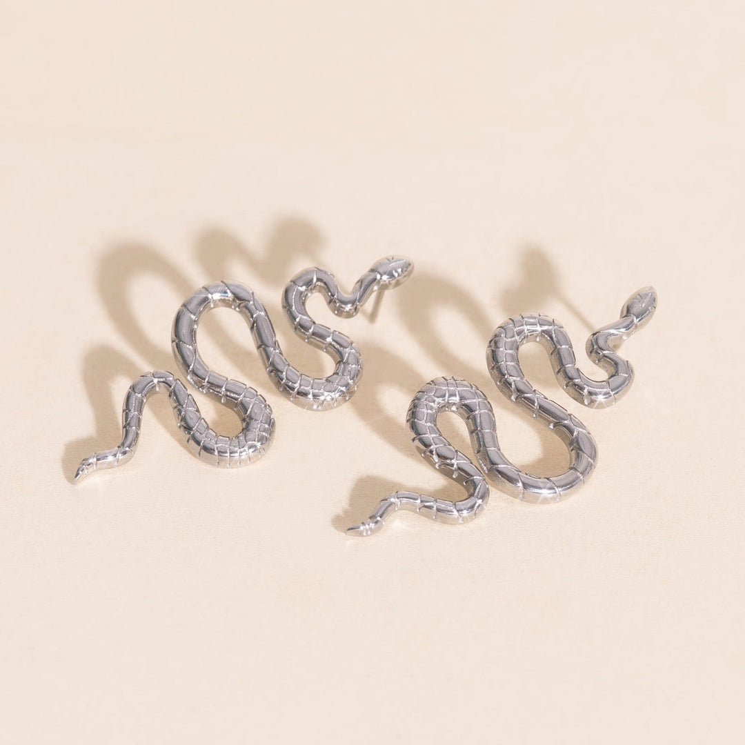 Jumbo Snake Stud Earrings