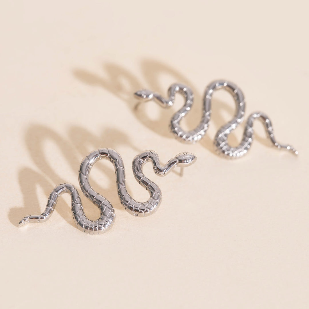 Jumbo Snake Stud Earrings