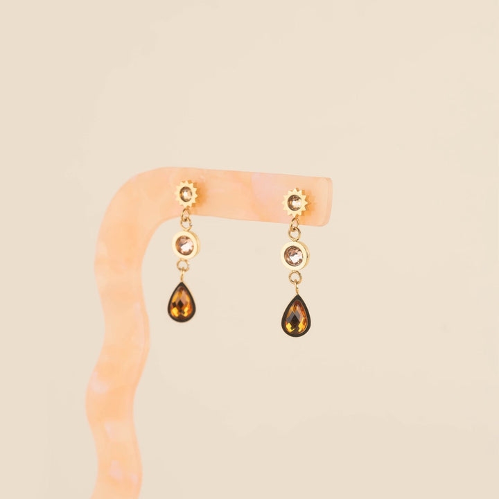 Celestial Dangle Stud Earrings