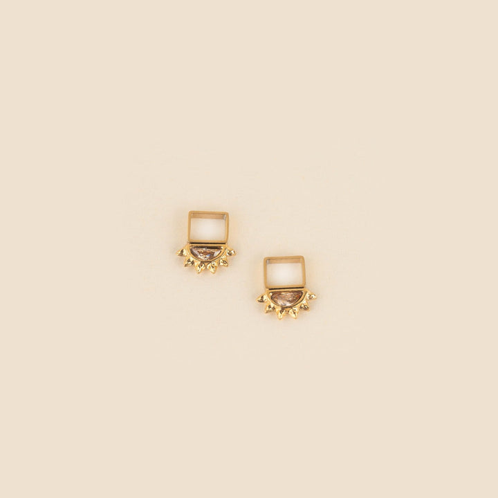 Sun Chunky Huggie Hoop Charms