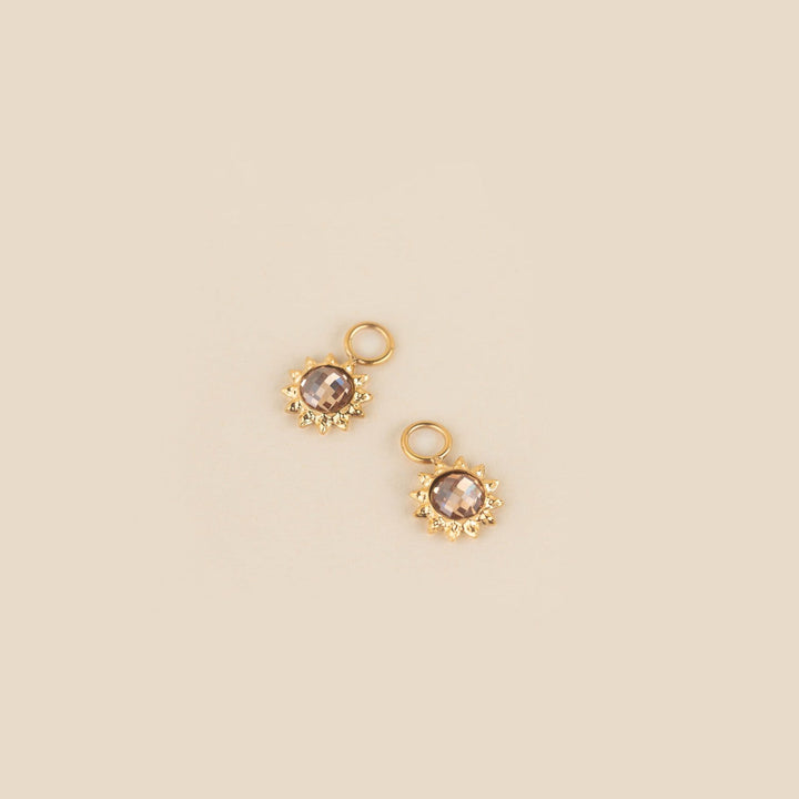 Sun Huggie Hoop Charms
