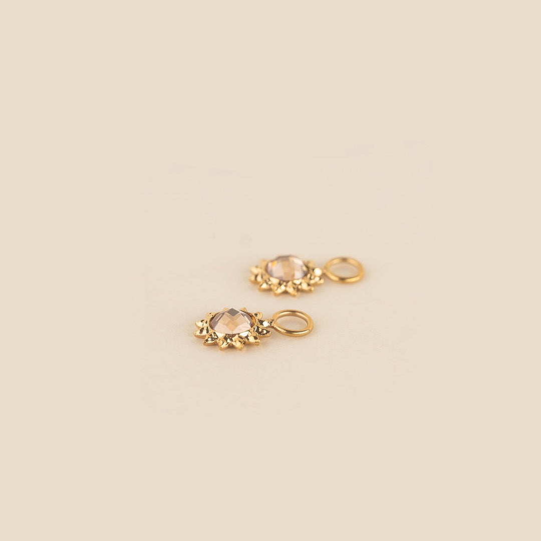 Sun Huggie Hoop Charms