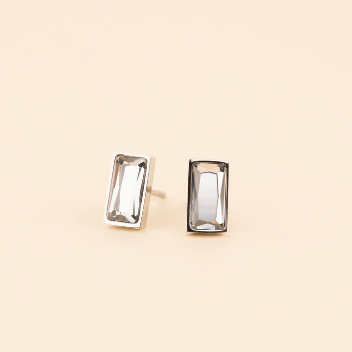 April Birthstone Stud Earrings