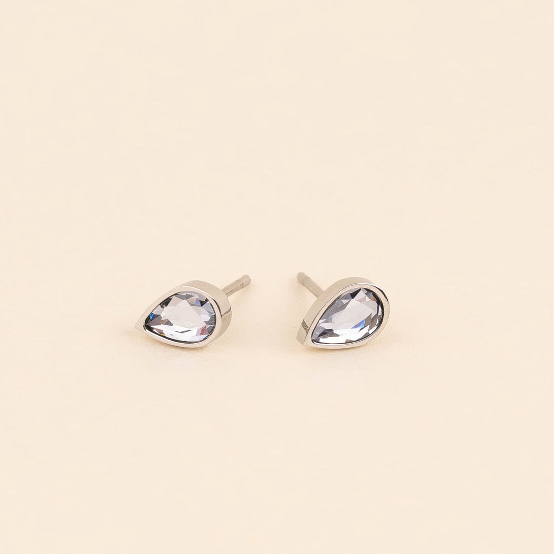 June Birthstone Stud Earrings