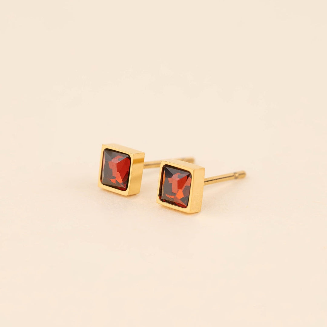 July Birthstone Stud Earrings