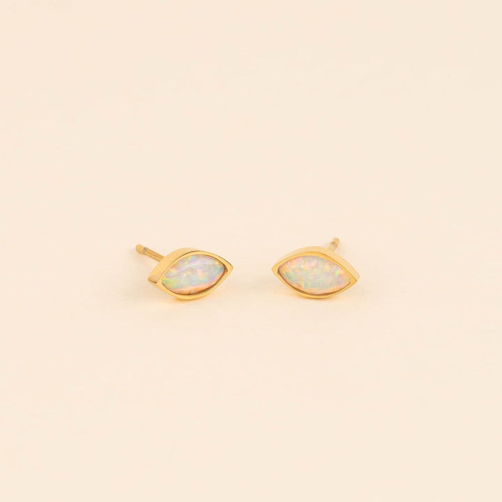 October Birthstone Stud Earrings