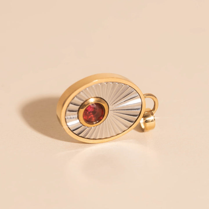 July Birthstone Necklace Charm