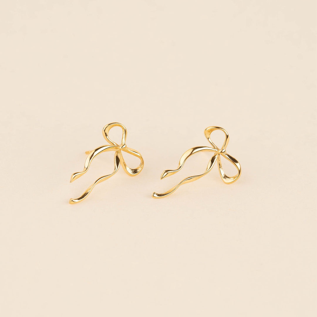 Dainty Bow Stud Earrings
