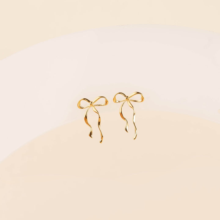Dainty Bow Stud Earrings