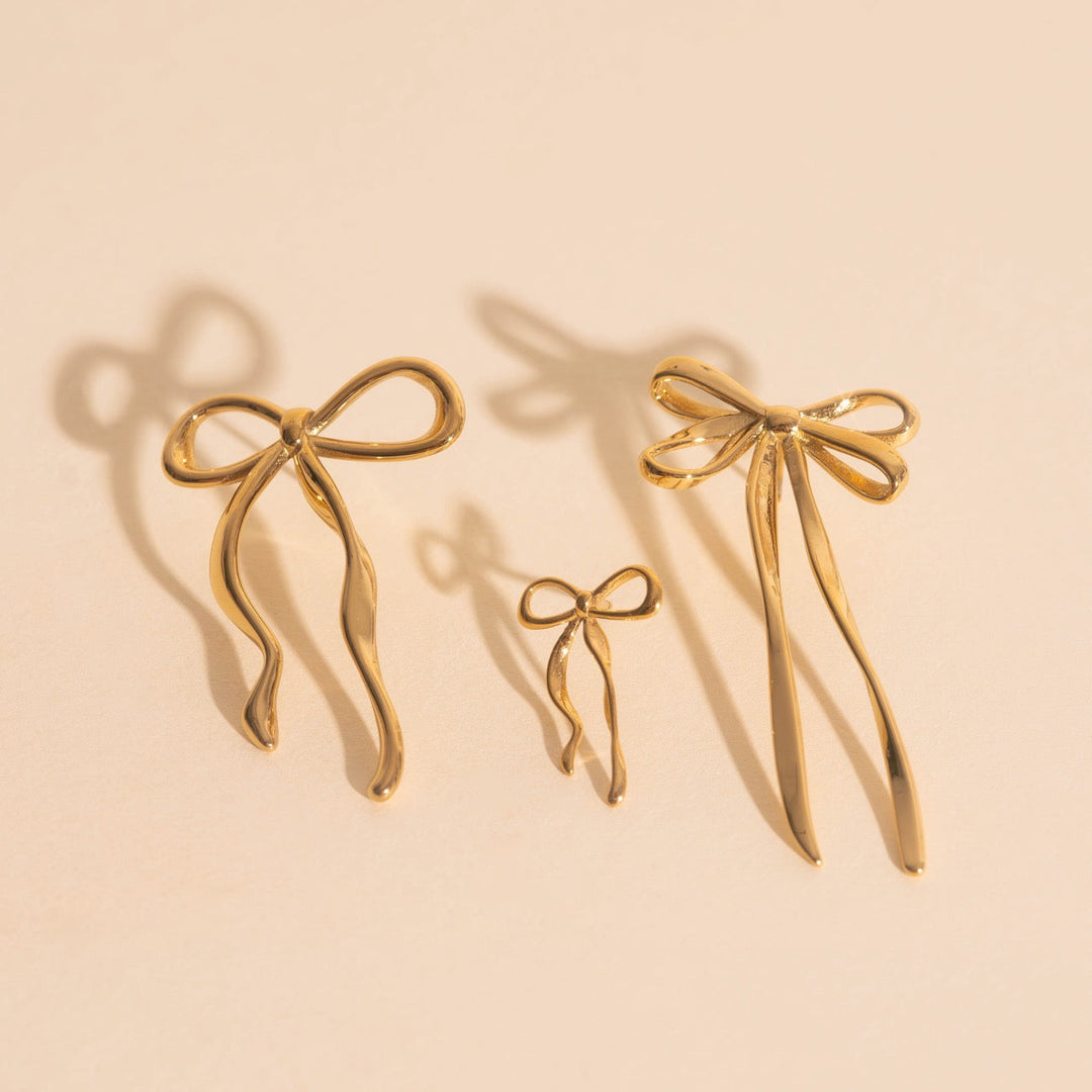 Dainty Bow Stud Earrings