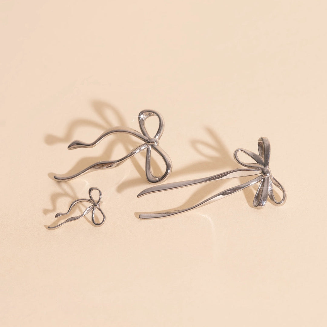 Jumbo Bow Stud Earrings