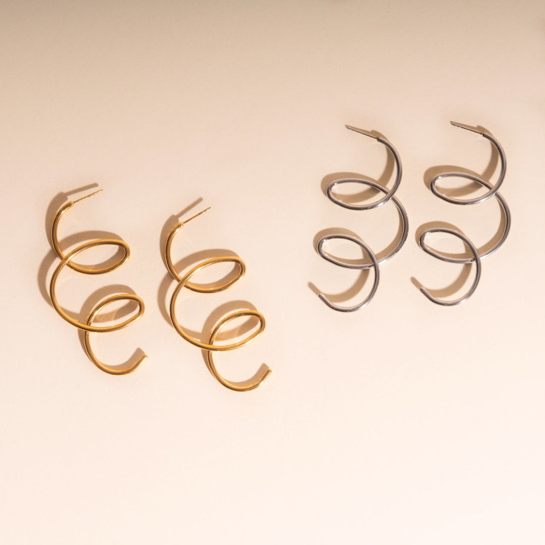 Swirl Stud Earrings