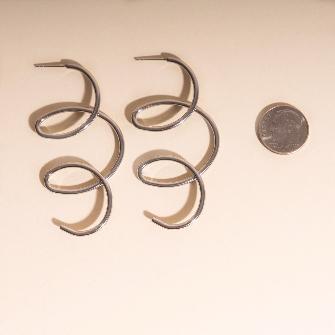 Swirl Stud Earrings