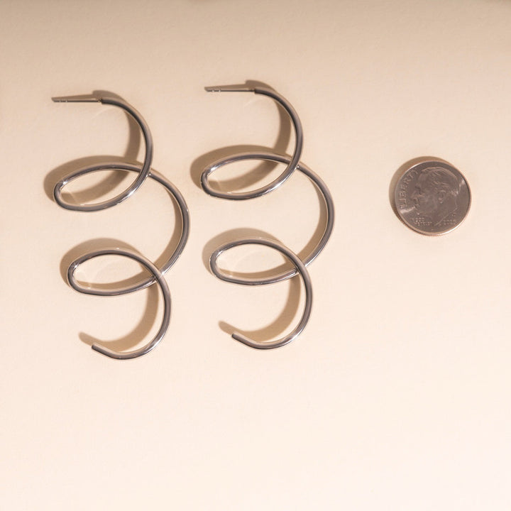 Swirl Stud Earrings