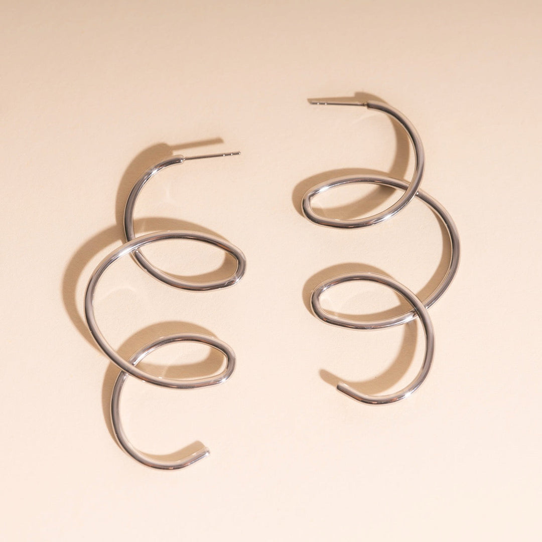 Swirl Stud Earrings