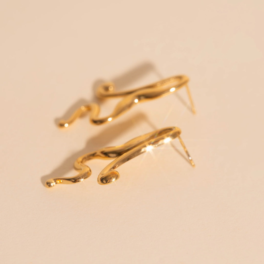 Untied Stud Earrings