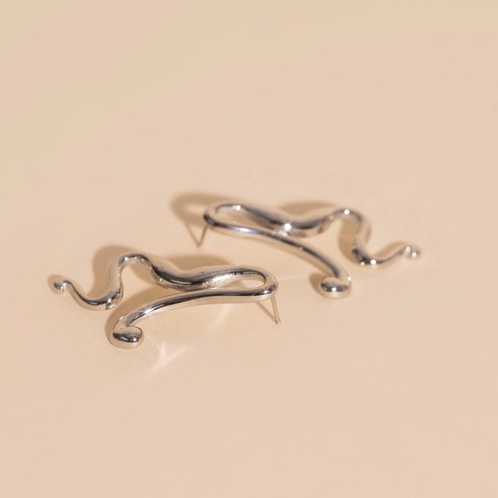 Untied Stud Earrings