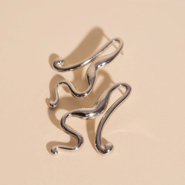Untied Stud Earrings