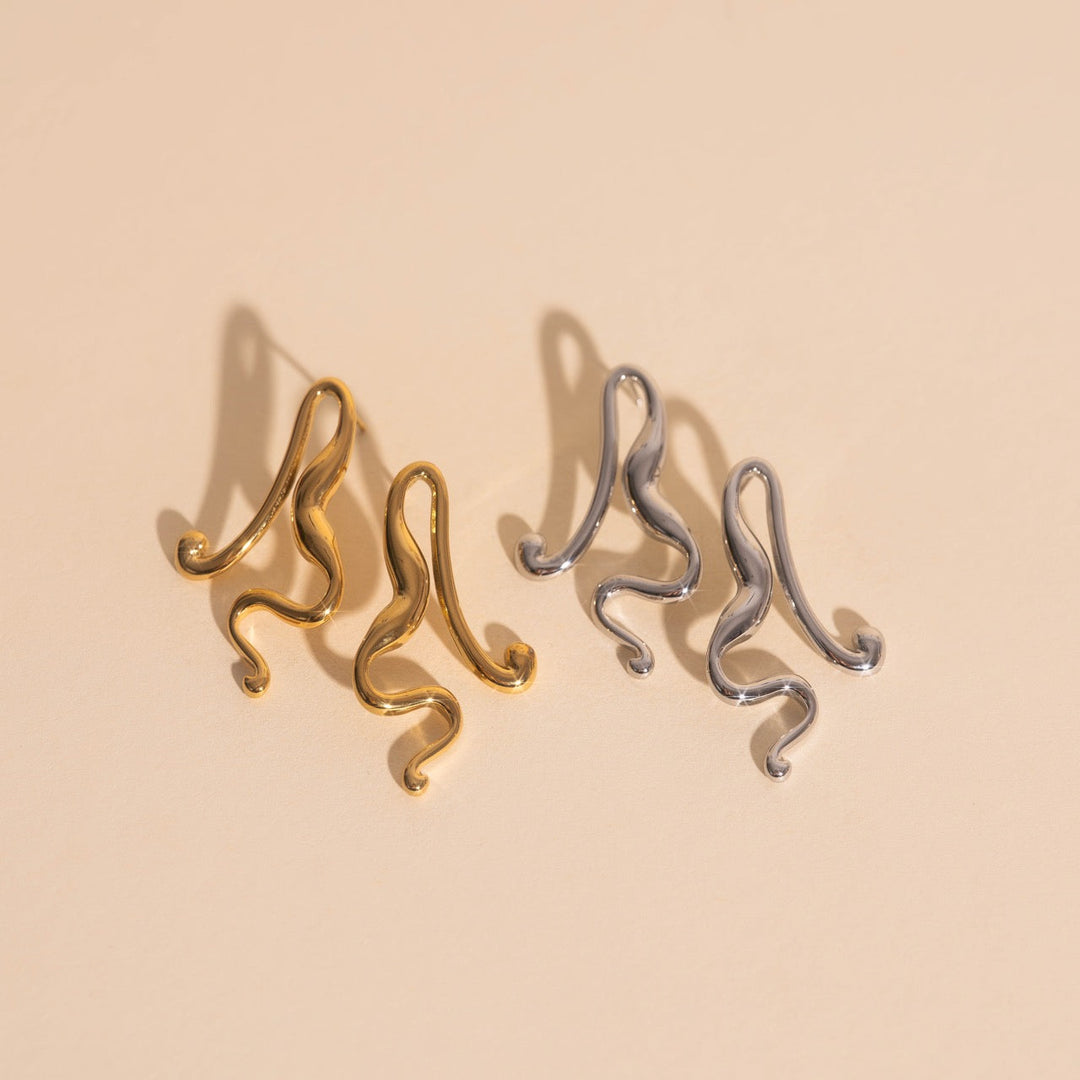 Untied Stud Earrings