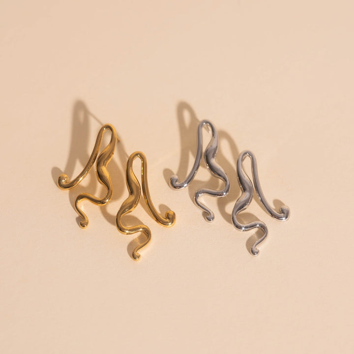Untied Stud Earrings