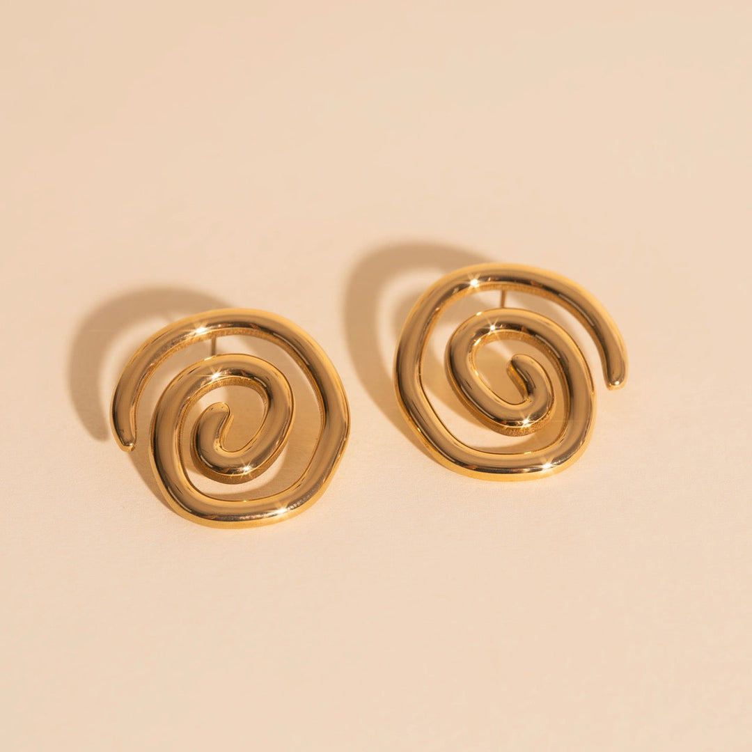 Spiral Stud Earrings