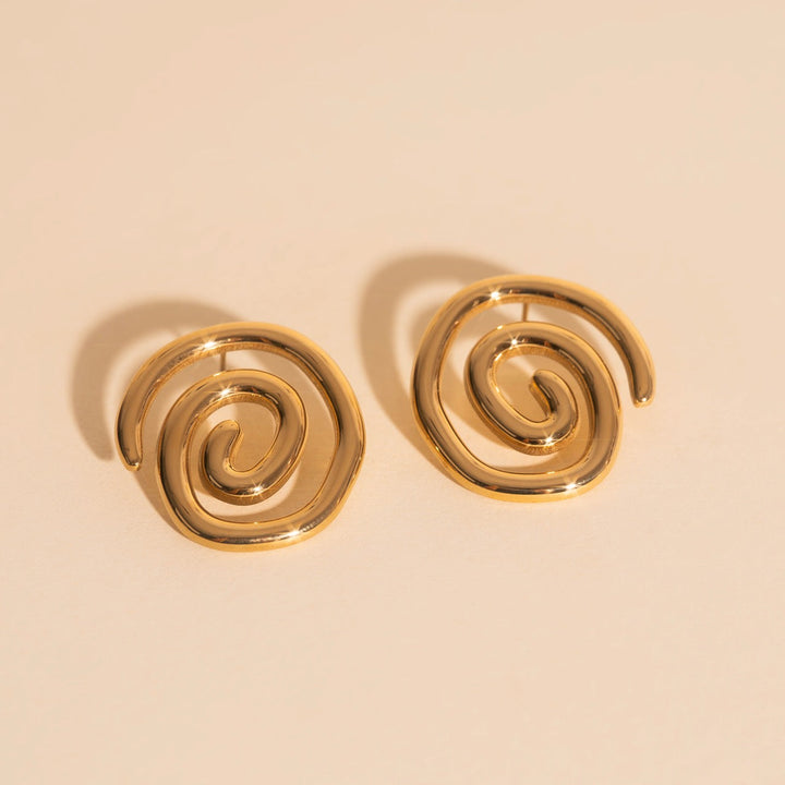 Spiral Stud Earrings