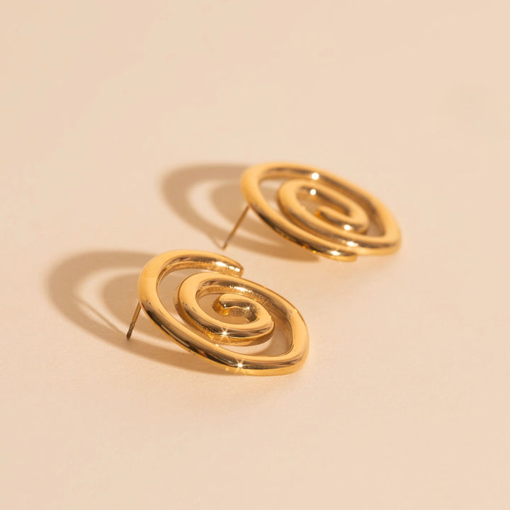 Spiral Stud Earrings