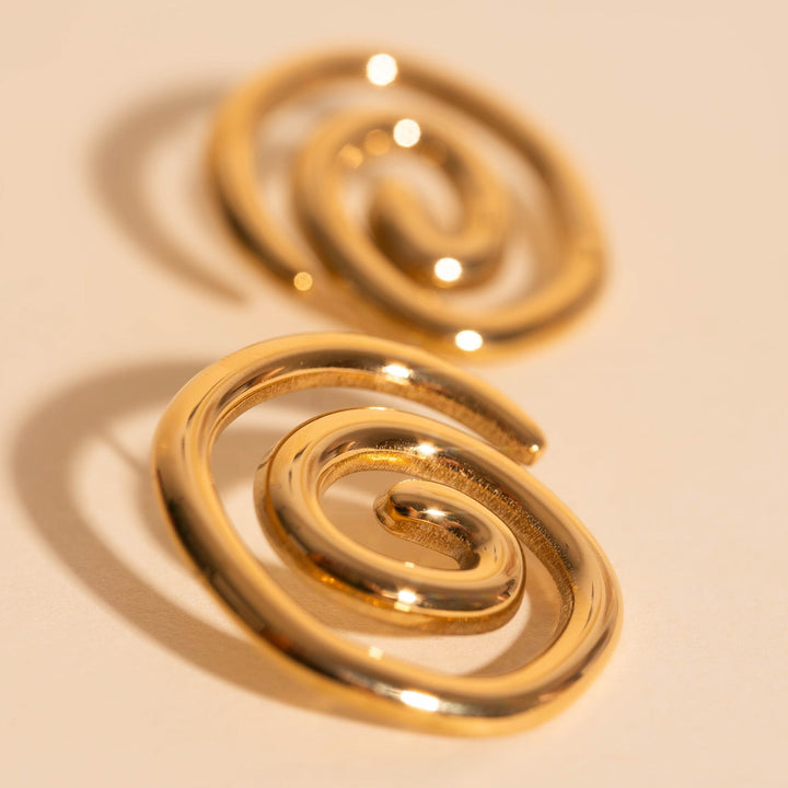 Spiral Stud Earrings