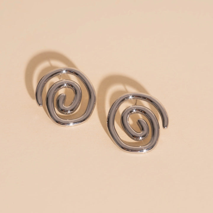 Spiral Stud Earrings