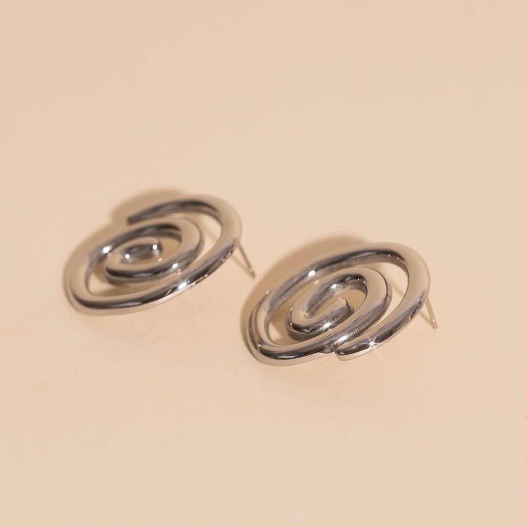 Spiral Stud Earrings