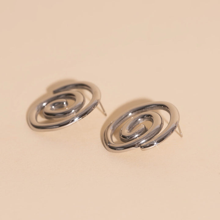 Spiral Stud Earrings