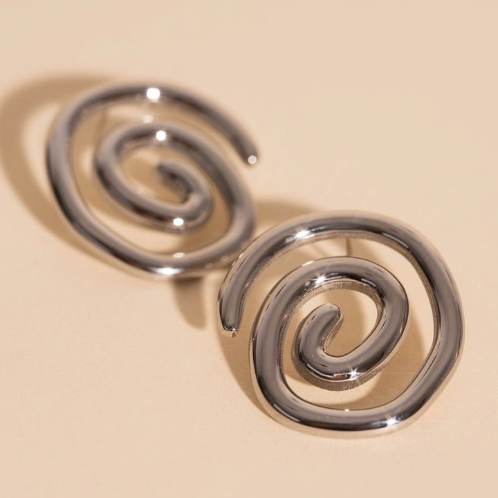 Spiral Stud Earrings