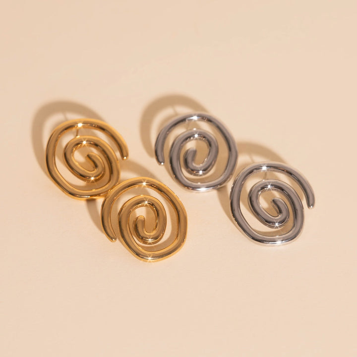 Spiral Stud Earrings