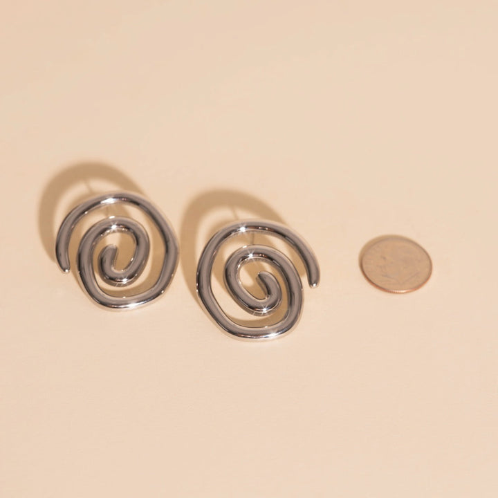Spiral Stud Earrings