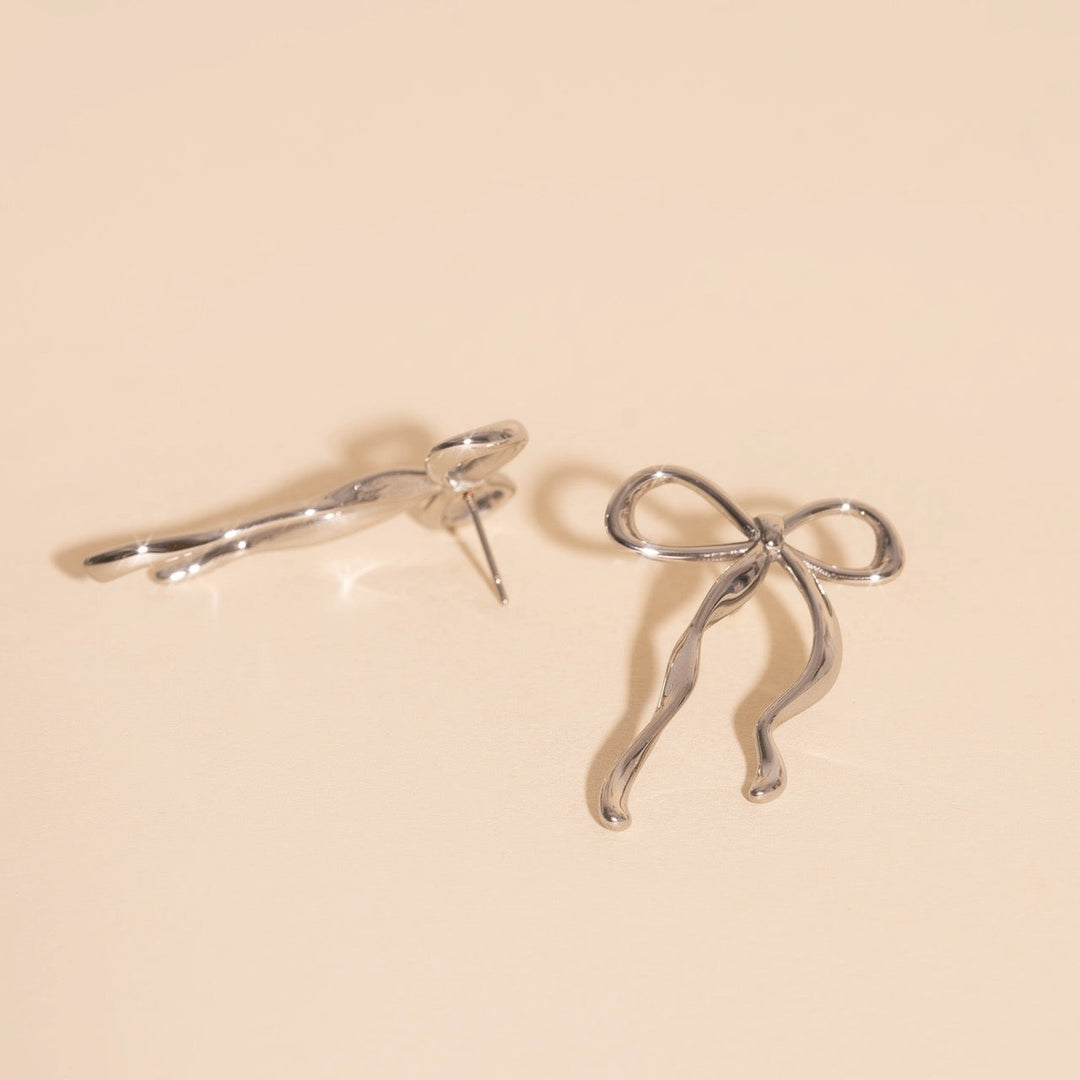 Jumbo Bow Stud Earrings